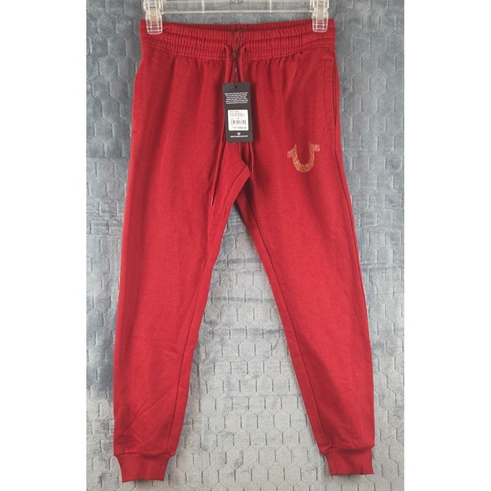 NWT True Religion Girls Jogging‎ Pants Red Size S/S
